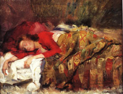 Lovis Corinth Young Woman Sleeping